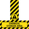 Chemical Storage Area - Floor Sign T's