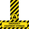 Emergency Equipment Storage - Floor Sign T's