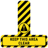 Keep This Area Clear - Floor Sign T's Keep This Area Clear - Floor Sign T's