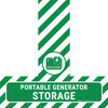 Portable Generator Storage - Floor Sign T's Portable Generator Storage - Floor Sign T's