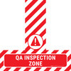 QA Inspection Zone - Floor Sign T's QA Inspection Zone - Floor Sign T's