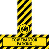 Tow Tractor Parking - Floor Sign T's Tow Tractor Parking - Floor Sign T's