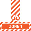 Zone 1 - Floor Sign T's Zone 1 - Floor Sign T's