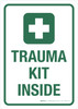 Trauma Kit Inside Portrait - Wall Sign