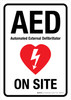 AED On Site Portrait - Wall Sign AED On Site Portrait - Wall Sign