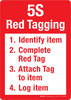 5S Red Tagging - Portrait Wall Sign 5S Red Tagging - Portrait Wall Sign