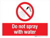 Do Not Spray With Water Landscape - Wall Sign