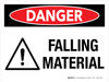 Danger: Falling Material Landscape - Wall Sign