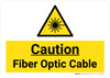Caution Fiber Optic Cable Hazard Icon Landscape - Wall Sign Caution Fiber Optic Cable Hazard Icon Landscape - Wall Sign