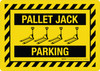 Pallet Jack Parking with Icon Landscape - Wall Sign