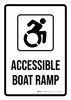 Accessible Boat Ramp Portrait - Wall Sign