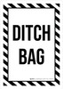 Ditch Bag Portrait - Wall Sign Ditch Bag Portrait - Wall Sign