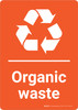 Organic Waste Orange Portrait - Wall Sign Organic Waste Orange Portrait - Wall Sign