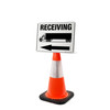 Shipping Arrow Left with Truck Icon Landscape - Single-Sided Cone Signs Shipping Arrow Left with Truck Icon Landscape - Single-Sided Cone Signs