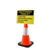 Unattended Forklift Rules Landscape - Single-Sided Cone Signs Unattended Forklift Rules Landscape - Single-Sided Cone Signs