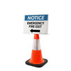 Notice: Elevator Arrow Left Landscape - Single-Sided Cone Signs Notice: Elevator Arrow Left Landscape - Single-Sided Cone Signs