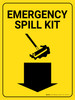 Emergency Spill Kit Portrait - Wall Sign Emergency Spill Kit Portrait - Wall Sign