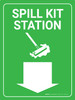Spill Kit Station Portrait - Wall Sign Spill Kit Station Portrait - Wall Sign