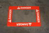OSHA Danger - Rectangular Floor Sign Frame OSHA Danger - Rectangular Floor Sign Frame