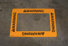 OSHA Warning - Rectangular Floor Sign Frame OSHA Warning - Rectangular Floor Sign Frame