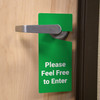 Please Feel Free to Enter - Door Hanger Please Feel Free to Enter - Door Hanger