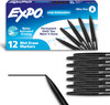 12 Count Expo® Vis-a-vis Ultra-Fine Tip Black Wet Erase Markers