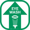 Emergency Eye Wash - Rounded Square Floor Sign Emergency Eye Wash - Rounded Square Floor Sign