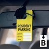 Resident Parking - License No/Exp Date/Name - Car Permit Parking Tag Resident Parking - License No/Exp Date/Name - Car Permit Parking Tag