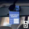 Temporary Parking - License No/Exp Date/Name - Car Permit Parking Tag