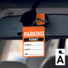 Parking Permit - License No/Exp Date/Name - Car Permit Parking Tag