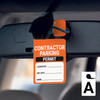 Contractor Parking Permit - License No/Exp Date/Name - Car Permit Parking Tag Contractor Parking Permit - License No/Exp Date/Name - Car Permit Parking Tag