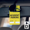 Resident Parking - Valid From/To - Car Permit Parking Tag