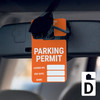 Parking - License No/Exp Date/Name - Car Permit Parking Tag