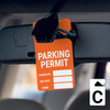 Parking - License No/Exp Date/Name - Car Permit Parking Tag