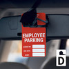 Employee Parking - License No/Exp Date/Name - Car Permit Parking Tag