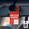 Employee Parking - License No/Exp Date/Name - Car Permit Parking Tag