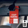 Staff Parking - License No/Exp Date/Name - Car Permit Parking Tag Staff Parking - License No/Exp Date/Name - Car Permit Parking Tag