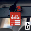 Staff Parking - License No/Exp Date/Name - Car Permit Parking Tag Staff Parking - License No/Exp Date/Name - Car Permit Parking Tag