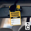 Resident Parking Permit - License No/Exp Date/Name - Car Permit Parking Tag Resident Parking Permit - License No/Exp Date/Name - Car Permit Parking Tag