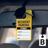 Resident Parking Permit - License No/Exp Date/Name - Car Permit Parking Tag Resident Parking Permit - License No/Exp Date/Name - Car Permit Parking Tag