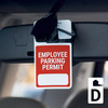 Employee Parking Permit - Write-on - Car Permit Parking Tag