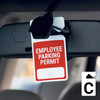 Employee Parking Permit - Write-on - Car Permit Parking Tag