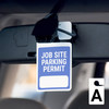 Job Site Parking Permit - Write-on - Car Permit Parking Tag
