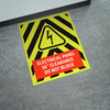 Electrical Panel 36" Clearance Do Not Block Yellow/Black Hazard Portrait - Large Floor Sign Electrical Panel 36" Clearance Do Not Block Yellow/Black Hazard Portrait - Large Floor Sign