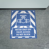 Water Shut-Off Valve Access Do Not Block Portrait - Large Floor Sign Water Shut-Off Valve Access Do Not Block Portrait - Large Floor Sign