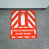 Fire Extinguisher Do Not Block Portrait - Large Floor Sign Fire Extinguisher Do Not Block Portrait - Large Floor Sign