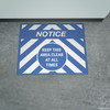 Notice: Keep This Area Clear at All Times Landscape - Large Floor Sign Notice: Keep This Area Clear at All Times Landscape - Large Floor Sign