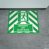 Emergency Exit Do Not Block Landscape - Large Floor Sign Emergency Exit Do Not Block Landscape - Large Floor Sign