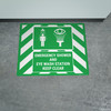 Emergency Shower and Eye Wash Station Keep Clear Landscape - Large Floor Sign Emergency Shower and Eye Wash Station Keep Clear Landscape - Large Floor Sign