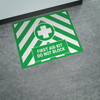 First Aid Kit Do Not Block Landscape - Large Floor Sign First Aid Kit Do Not Block Landscape - Large Floor Sign